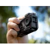 DJI Osmo Action 3/4/5 horizontāli-vertikālais aizsargrāmis (melns)