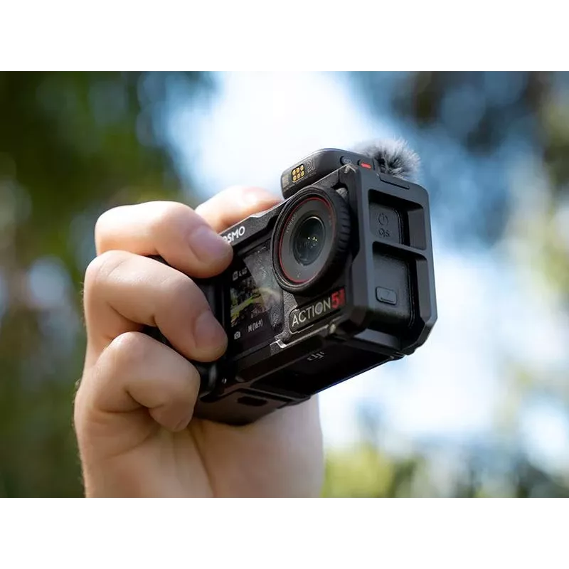 DJI Osmo Action 3/4/5 horizontāli-vertikālais aizsargrāmis (melns)