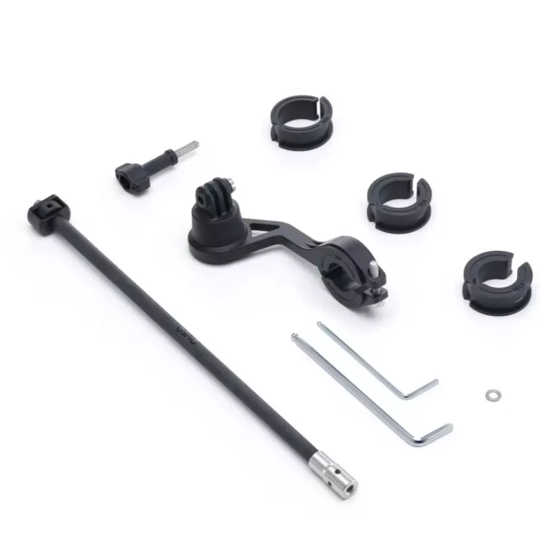 DJI Osmo Action velosipēda stiprinājuma komplekts stūrei un rāmja caurulēm, 22-35 mm skava, ātrās atbrīvošanas, melns