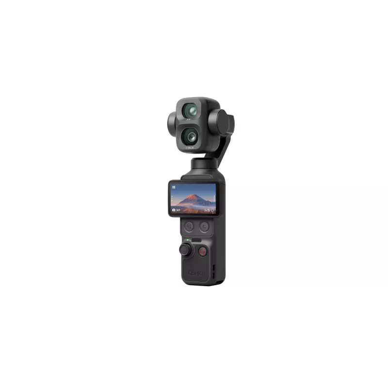 DJI Osmo Pocket 4P Standard Combo - 1 collu CMOS 4K120fps 3 asu kardāna kamera, 2 inch grozāms skārienekrāns, 37MP foto, 240fps palēnināta kustība, Wi-Fi/Bluetooth, 160min akumulators