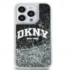 DKNY Apple iPhone 15 Pro 6,1 collu cietais vāciņš Liquid Glitter Big Logo melns