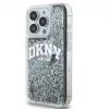 DKNY Apple iPhone 15 Pro 6,1 collu cietais vāciņš Liquid Glitter Big Logo melns