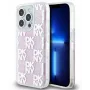 DKNY Apple iPhone 15 Pro 6,1 collu cietais vāciņš Liquid Glitter Multilogo rozā