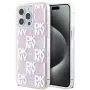 DKNY Apple iPhone 15 Pro Max 6,7 cietais vāciņš Liquid Glitter Multilogo rozā