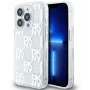 DKNY Apple iPhone 15 Pro Max 6,7 collu cietais vāciņš Liquid Glitter Multilogo balts