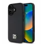 DKNY Apple iPhone 16 Plus PU ādas atkārtota raksta kaudzes logotipa MagSafe maciņš Melns