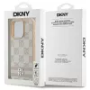 DKNY rūtainais raksts un drukātās svītras iPhone 16 Pro maciņš - rozā