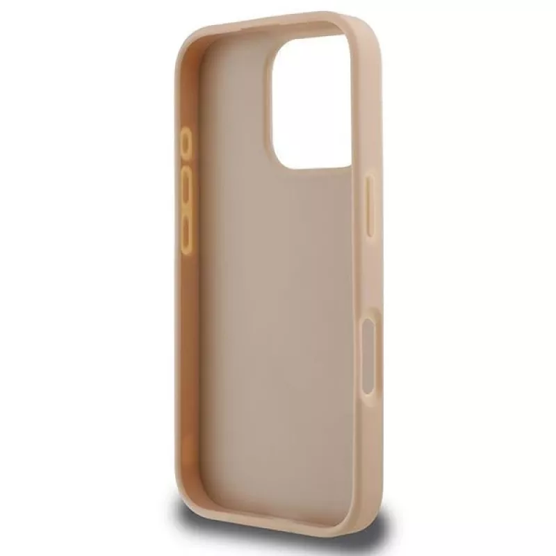 DKNY rūtainais raksts un drukātās svītras iPhone 16 Pro maciņš - rozā