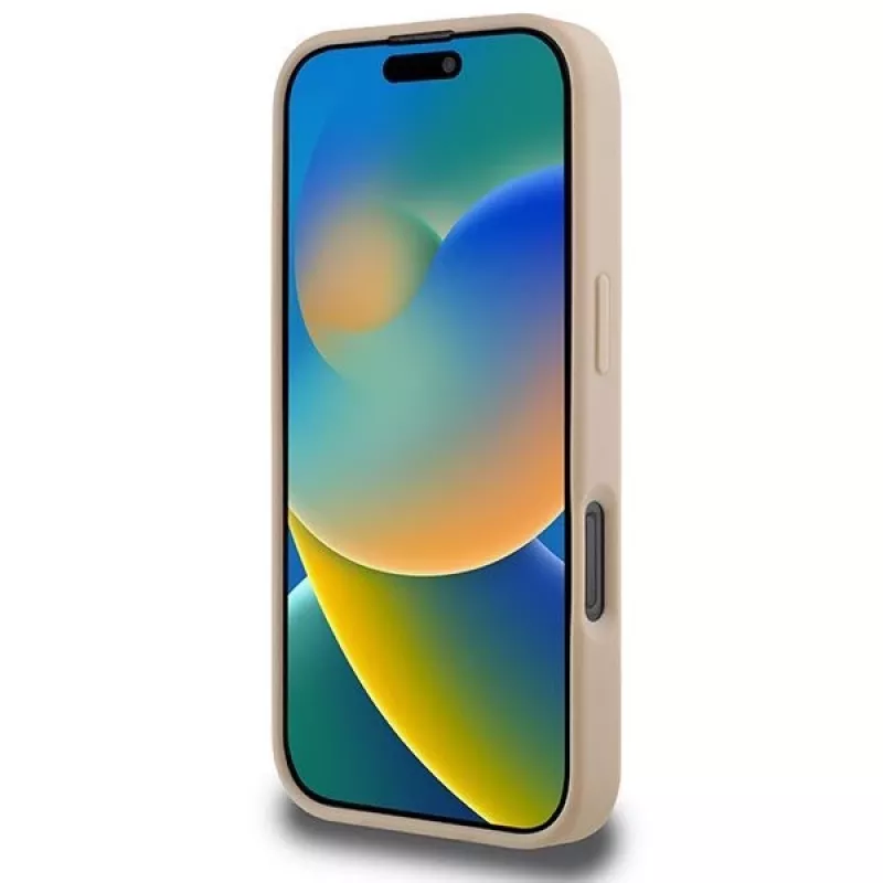 DKNY rūtainais raksts un drukātās svītras iPhone 16 Pro maciņš - rozā