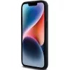DKNY ādas Mono Stripe & metāla logotipa maciņš iPhone 14 Pro Max - melns