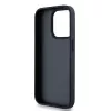 DKNY Ādas Mono Stripe & Metāla Logo Maciņš iPhone 15 Pro - Melns