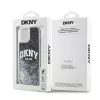 DKNY Liquid Glitter Big Logo iPhone 14/15/13 maciņš - Melns