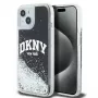 DKNY Liquid Glitter Big Logo iPhone 14/15/13 maciņš - Melns