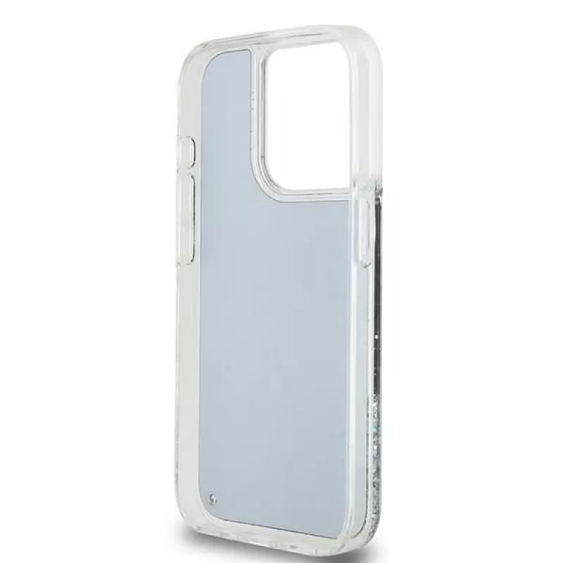 DKNY Liquid Glitter Big Logo iPhone 14 Pro maciņš - Melns