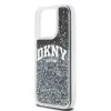 DKNY Liquid Glitter Big Logo iPhone 14 Pro maciņš - Melns