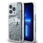 DKNY Liquid Glitter Big Logo iPhone 14 Pro maciņš - Melns