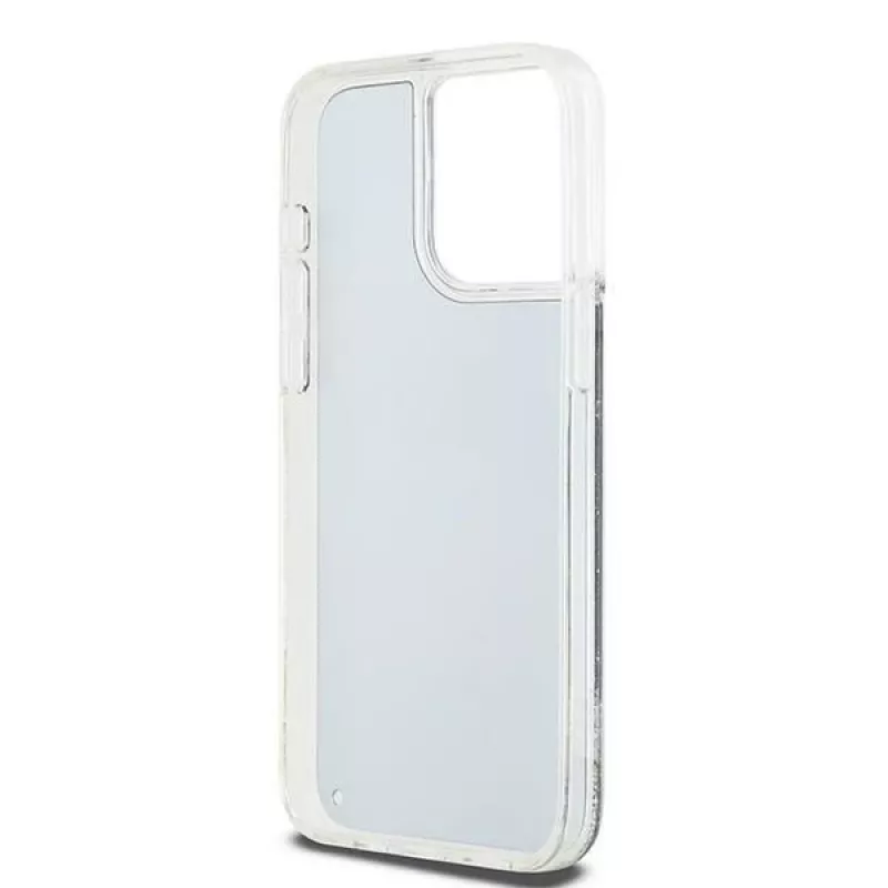 DKNY Liquid Glitter Big Logo iPhone 14 Pro Max maciņš - Melns