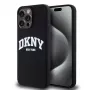 DKNY Liquid Silicone Arch Logo MacSafe maciņš iPhone 14 Pro Max - Melns