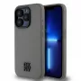 DKNY PU ādas Stack Logo MacSafe maciņš iPhone 15 Pro Max - pelēks