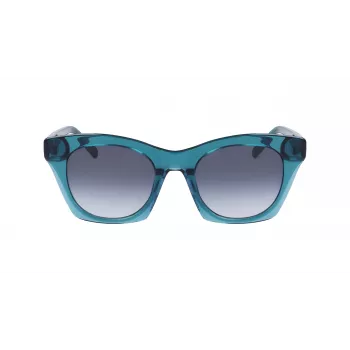 DKNY Women's DK541S-430 Sauļošanās brilles Havana Acetāta Rāmis Brūns Gradienta Lēcas 51mm