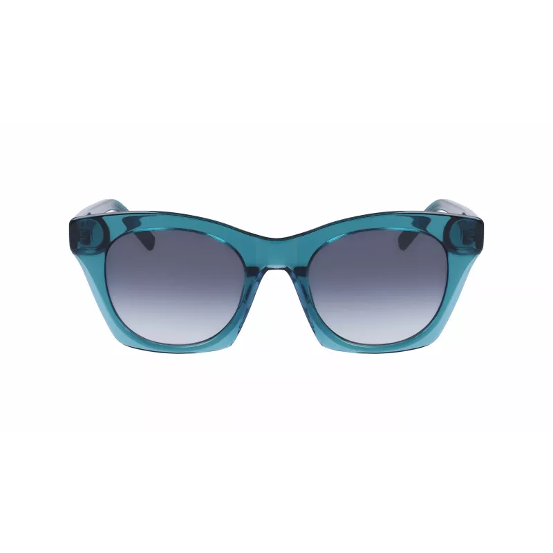 DKNY Women's DK541S-430 Sauļošanās brilles Havana Acetāta Rāmis Brūns Gradienta Lēcas 51mm
