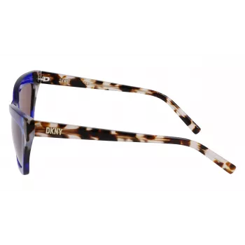 DKNY Sieviešu saulesbrilles DK547S5516425 - Havanas acetāta rāmis, brūnas gradienta lēcas, 55 mm