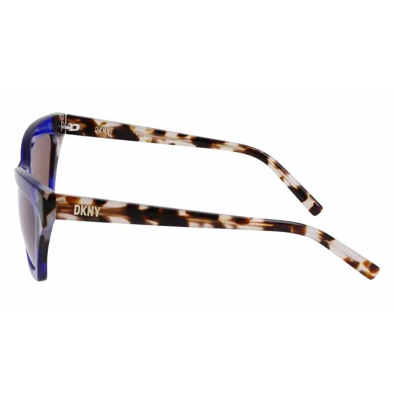 DKNY Sieviešu saulesbrilles DK547S5516425 - Havanas acetāta rāmis, brūnas gradienta lēcas, 55 mm