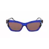 DKNY Sieviešu saulesbrilles DK547S5516425 - Havanas acetāta rāmis, brūnas gradienta lēcas, 55 mm