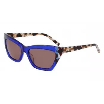 DKNY Sieviešu saulesbrilles DK547S5516425 - Havanas acetāta rāmis, brūnas gradienta lēcas, 55 mm