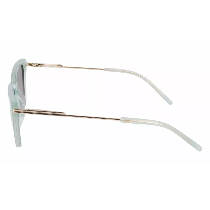 DKNY Women's DK713S Saulesbrilles - Brūna Havana Taisnstūra Rāmis ar Brūniem Gradienta Lēcām - 56 mm Lēcu Platums