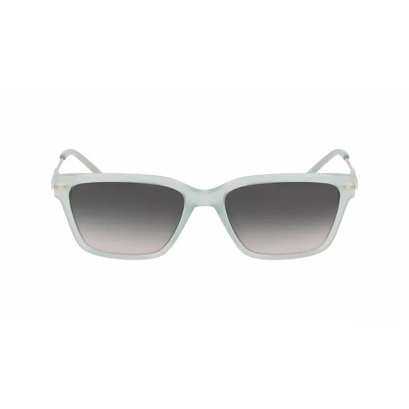 DKNY Women's DK713S Saulesbrilles - Brūna Havana Taisnstūra Rāmis ar Brūniem Gradienta Lēcām - 56 mm Lēcu Platums