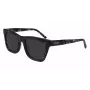 DKNY Sieviešu kvadrātveida saulesbrilles DK529S-001 - Melns rāmis, Pelēkas lēcas, 53mm