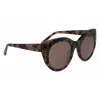 DKNY Sieviešu saulesbrilles DK517S-230 Havana Brūnas Taisnstūra 52mm