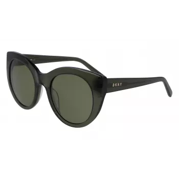 DKNY Sieviešu saulesbrilles DK517S-300 Havana Acetāta Rāmis Gradienta Brūnas Polikarbonāta Lēcas 52mm