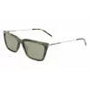 DKNY Sieviešu Saulesbrilles DK709S305 - Melns Acetāta Rāmis, Pelēkas Polikarbonāta Lēcas, 55mm Lēcu Platums