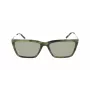 DKNY Sieviešu Saulesbrilles DK709S305 - Melns Acetāta Rāmis, Pelēkas Polikarbonāta Lēcas, 55mm Lēcu Platums