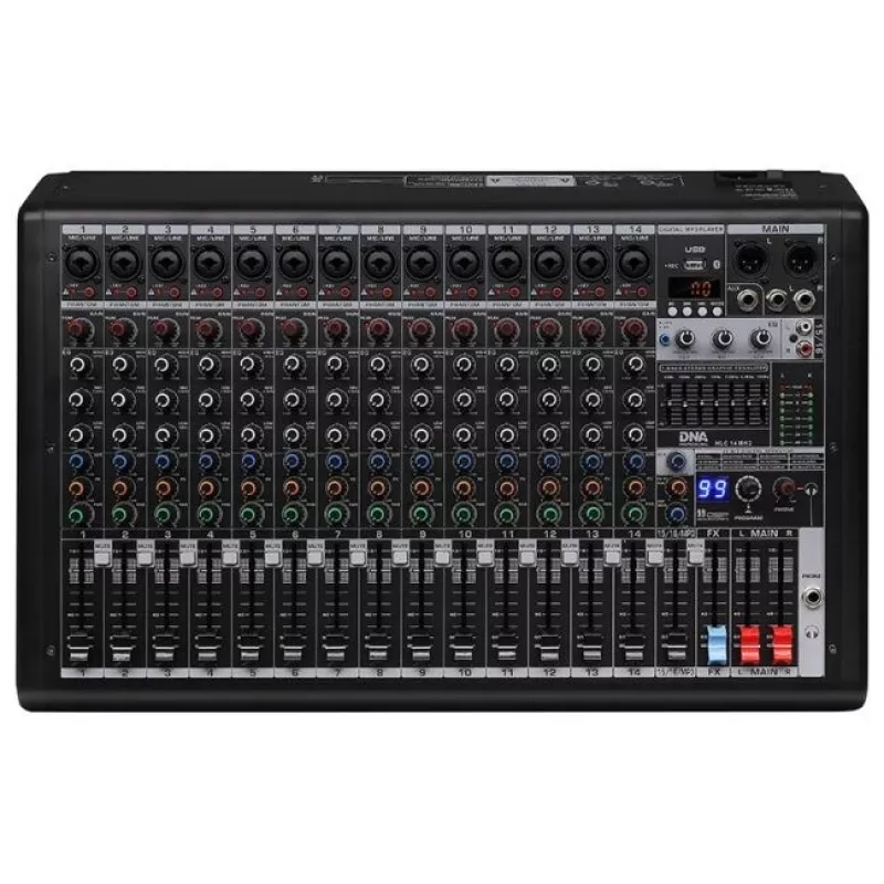 DNA PROFESSIONAL DNA HLC 14 MK2 Analog Sound Mixer 14 Channels