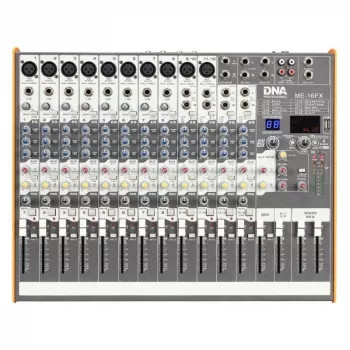 DNA PROFESSIONAL DNA ME-16FX Audio Mixer 16 kanāli USB Bluetooth