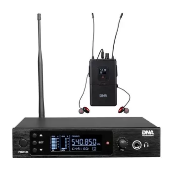 DNA Professional In-Ear bezvadu austiņas ar Bluetooth 5.3, ENC, IPX4, 30h akumulatoru, melnas