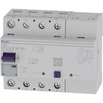 Doepke DFS6 063-4/0,03-B SK NU Diferenciālās aizsardzības automāts 4-poliem 63A 30mA B tips 09144899