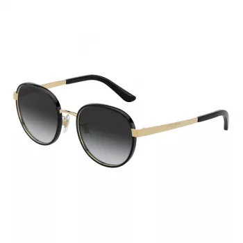Dolce & Gabbana Sieviešu Saulesbrilles DG2227J-02-8G Zelts Metāls Pelēks Gradients 52mm