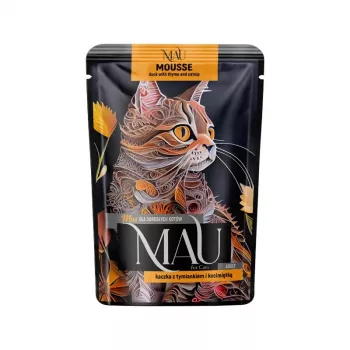 DOLINA NOTECI MAU Mousse Pīle ar Timiānu un Kaķumētru - Slapjā barība kaķiem - 85g