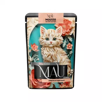 DOLINA NOTECI MAU Mousse Junior Teļa gaļa ar sparģeļiem - mitrā kaķu barība - 85g