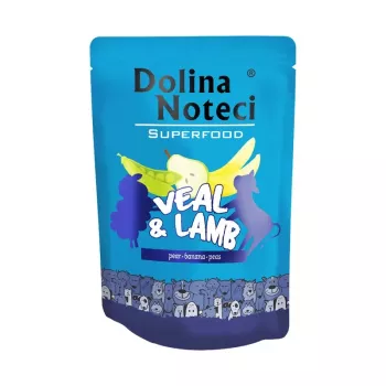 Dolina Noteci Superfood Teļa un jēra gaļas mitrā suņu barība 300 g