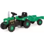 DOLU pedāļu traktors ar piekabi zaļš (8053)
