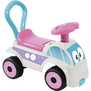 DOLU braucamais auto balts rozā (2621)
