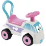 DOLU braucamais auto balts rozā (2621)