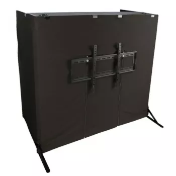 DONNER DJ galda stiprinājums TV ekrānam - melns, tērauds, VESA 75x75/100x100, 8 kg ietilpība