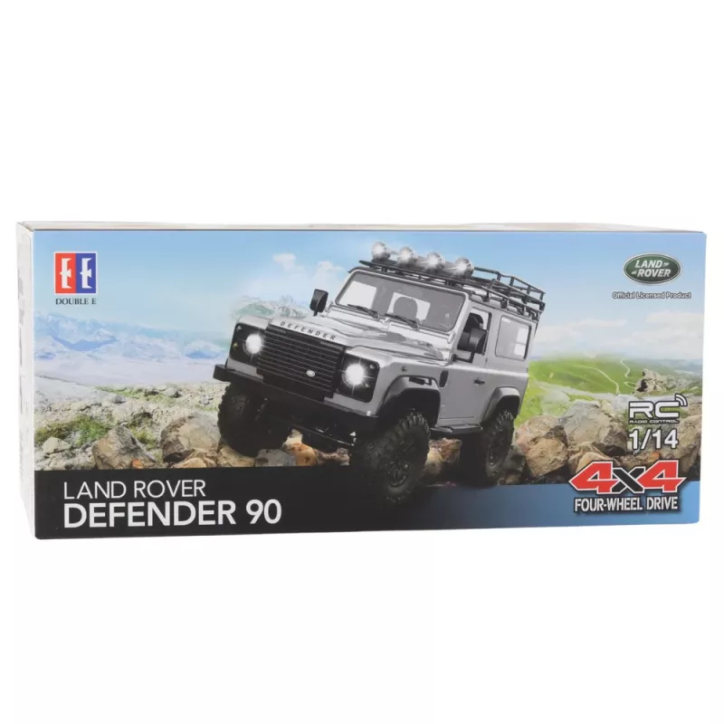 Double E tālvadības bezceļa transportlīdzeklis RC Land Rover Defender 90 sarkans 1:14