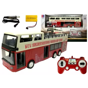 Double E Remotely Controlled Double Decker Bus R/C 2.4G 1:18